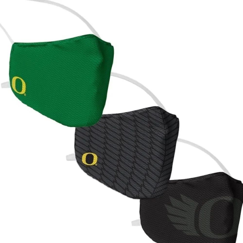New in Package Oregon Ducks Face Covering Mask Masks Set of 3